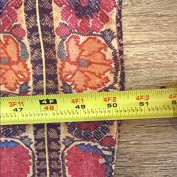 Zara Bohemian Long Sleeve Dress with Red and Brown Tones - Picture 4 of 5